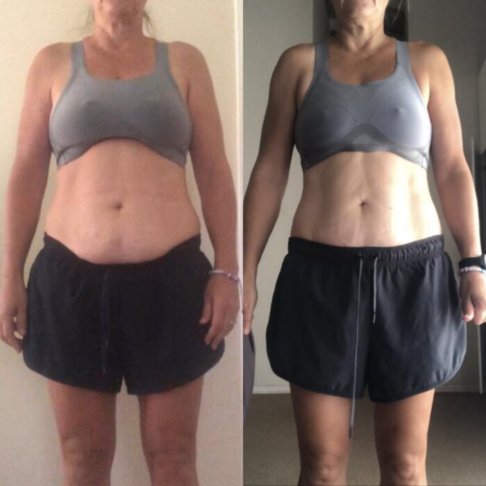 Client before and after transformation