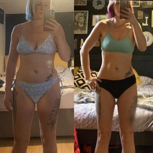 Client before and after transformation