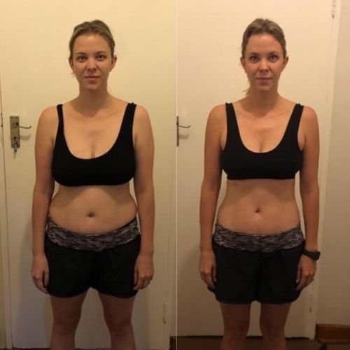 Client before and after transformation
