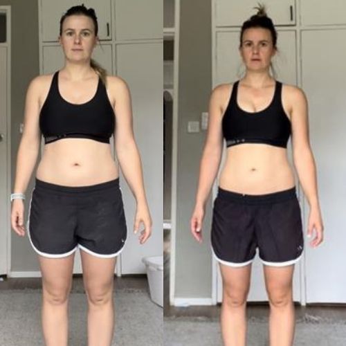 Client before and after transformation