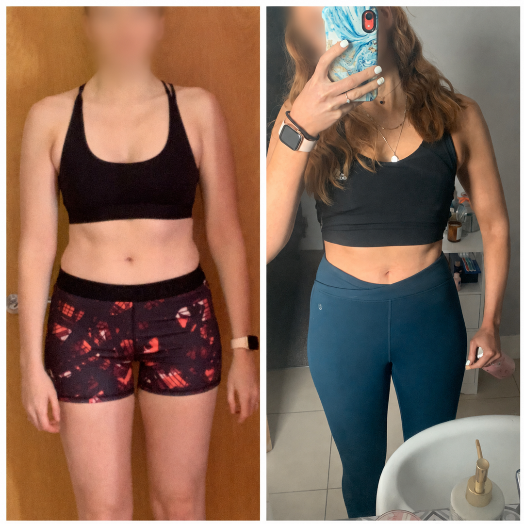 Real client transformation 2, shown before and after