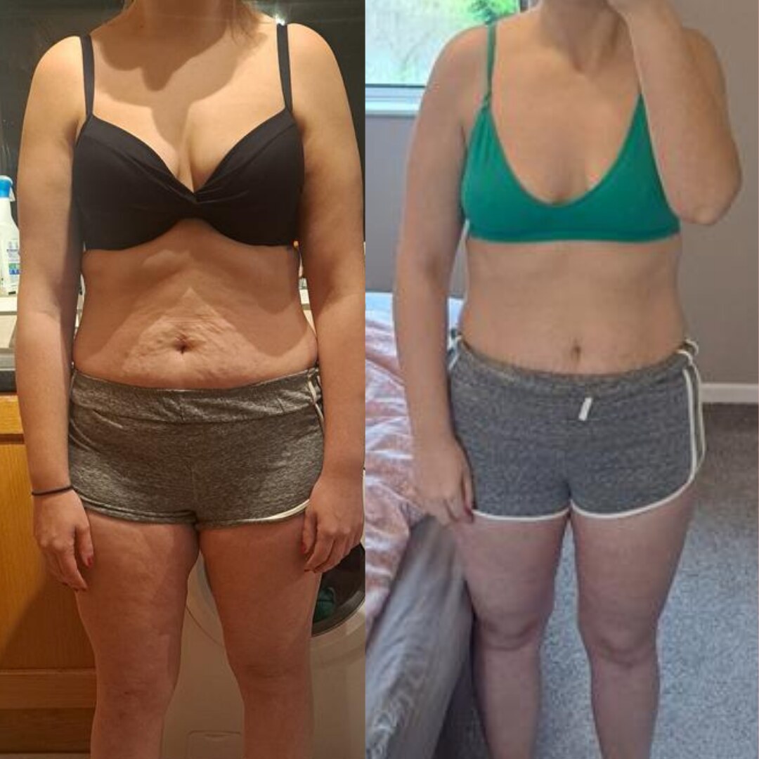 Real client transformation 9, shown before and after